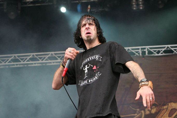 Zpěvák kapely Lamb of God Randy Blythe.