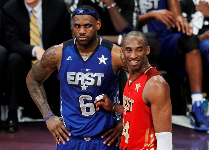 LeBron James a Kobe Bryant na All Star Game 2011