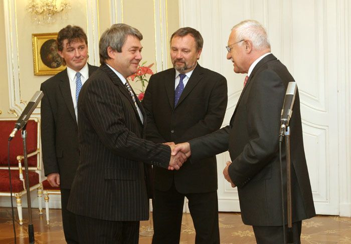 Václav Klaus se loučí s Vojtěchem Filipem
