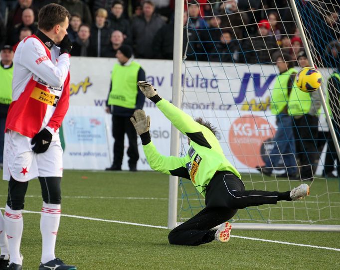 Ani Martin Vaniak se nevyhnul inkasovaným brankám, brankář přezdívaný Čaroděj inkasoval pětkrát.