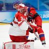 OH 2022, Peking, hokej, Česko - Dánsko, Sebastian Dahm, Vladimír Sobotka