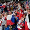 Čeští fanoušci v zápase Česko - Norsko na MS 2023