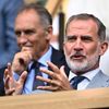 Král Filip VI. Španělský na finále Wimbledonu 2023 Djokovič - Alcaraz