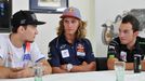 MotoGP 2017: Karel Abraham, Karel Hanika a Jakub Kornfeil