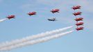 Farnborough Airshow - přehlídka letecké techniky, červenec 2018