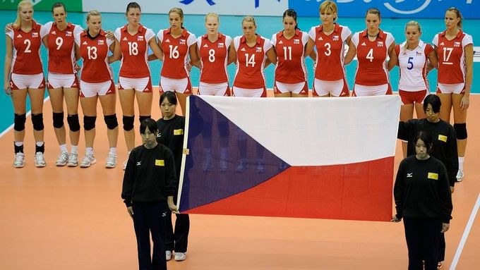 České volejbalistky po třech výhrách v řadě nestačily na olympijské finalistky