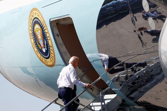 Joe Biden odlétá do Izraele.