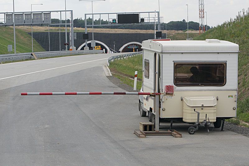 Dálniční obchvat Prahy před otevřením