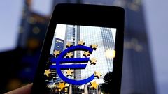 Euro Evropská centrální banka smartphone telefon