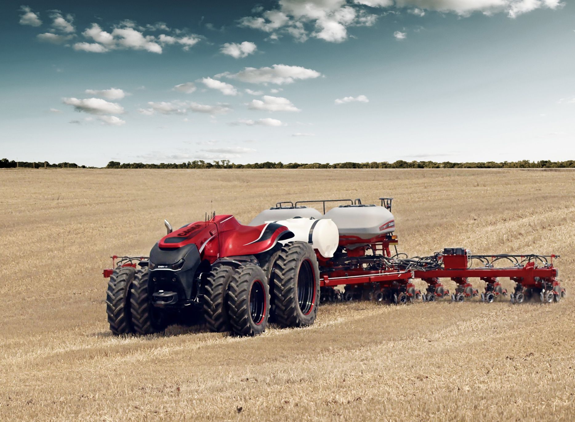 Case IH předvedl koncept autonomního traktoru