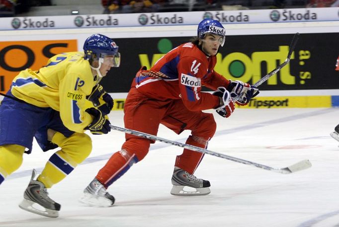 Kapitán české juniorské reprezentace Michael Frolík (MS 2008).