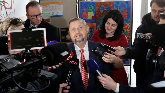 Kandidát na slovenského prezidenta Štefan Harabin na snímku z roku 2019