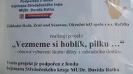 Jeho jméno nechybělo ani u podpory drobných projektů. Zde dokonce dvakrát.