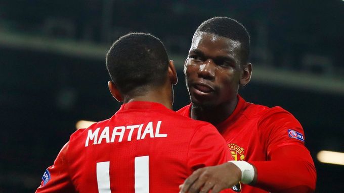 Paul Pogba a Anthony Martial