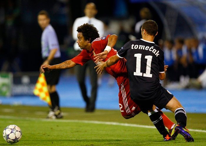 Liga mistrů: Dinamo Záhřeb - Real Madrid (Ivan Tomečak, Marcelo)