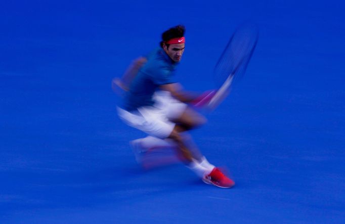 Roger Federer ve čtvrtfinále Australian Open 2014