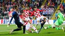 Soccer Football - Euro 2020 Qualifier - Group E - Croatia v Slovakia - HNK Rijeka Stadium, Rijeka, Croatia - November 16, 2019  Slovakia's Peter Pekarik shoots at goal