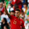 Joao Cancelo slaví gól na 1:0 v zápase Ligy národů Portugalsko - Česko