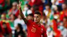 Joao Cancelo slaví gól na 1:0 v zápase Ligy národů Portugalsko - Česko