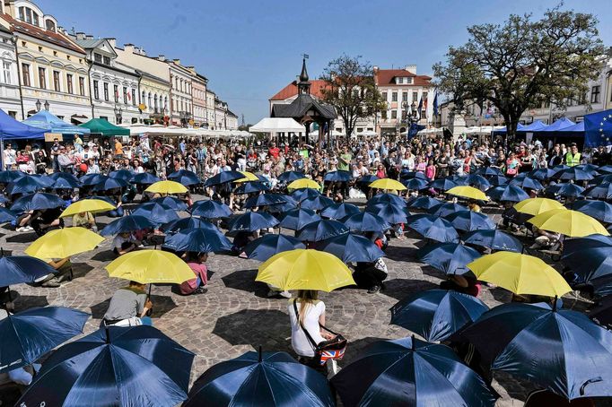 Polské oslavy 10. výročí vstupu do EU v Rzeszowě.