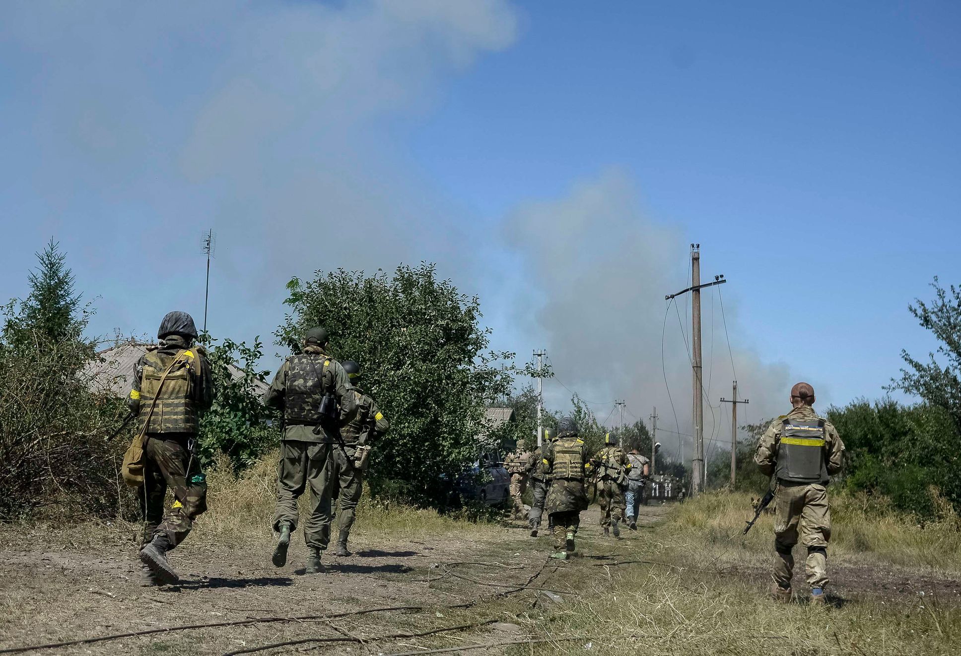 Ukrajina - ukrajinská armáda bojuje se separatisty v Ilovajsku (26. srpna)