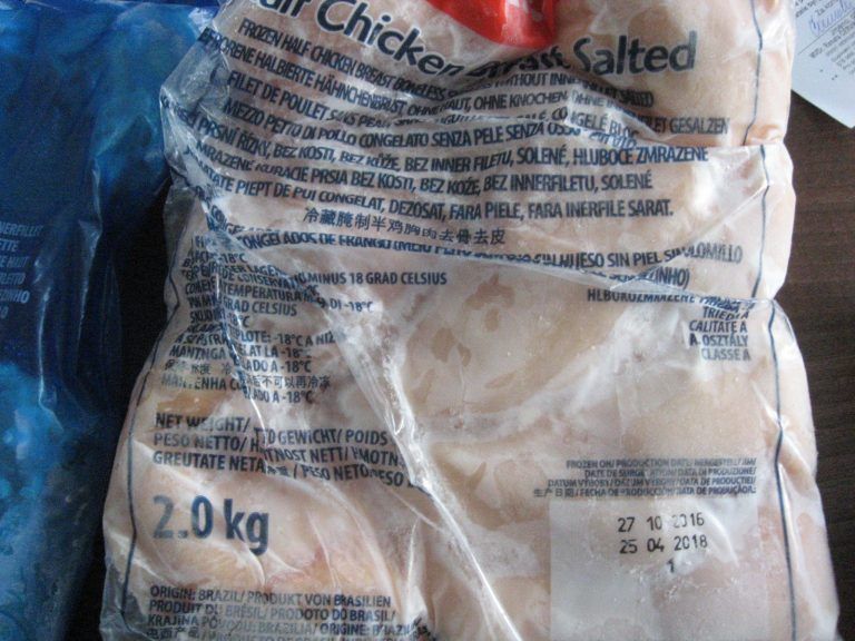 Zmražené kuřecí se salmonelou