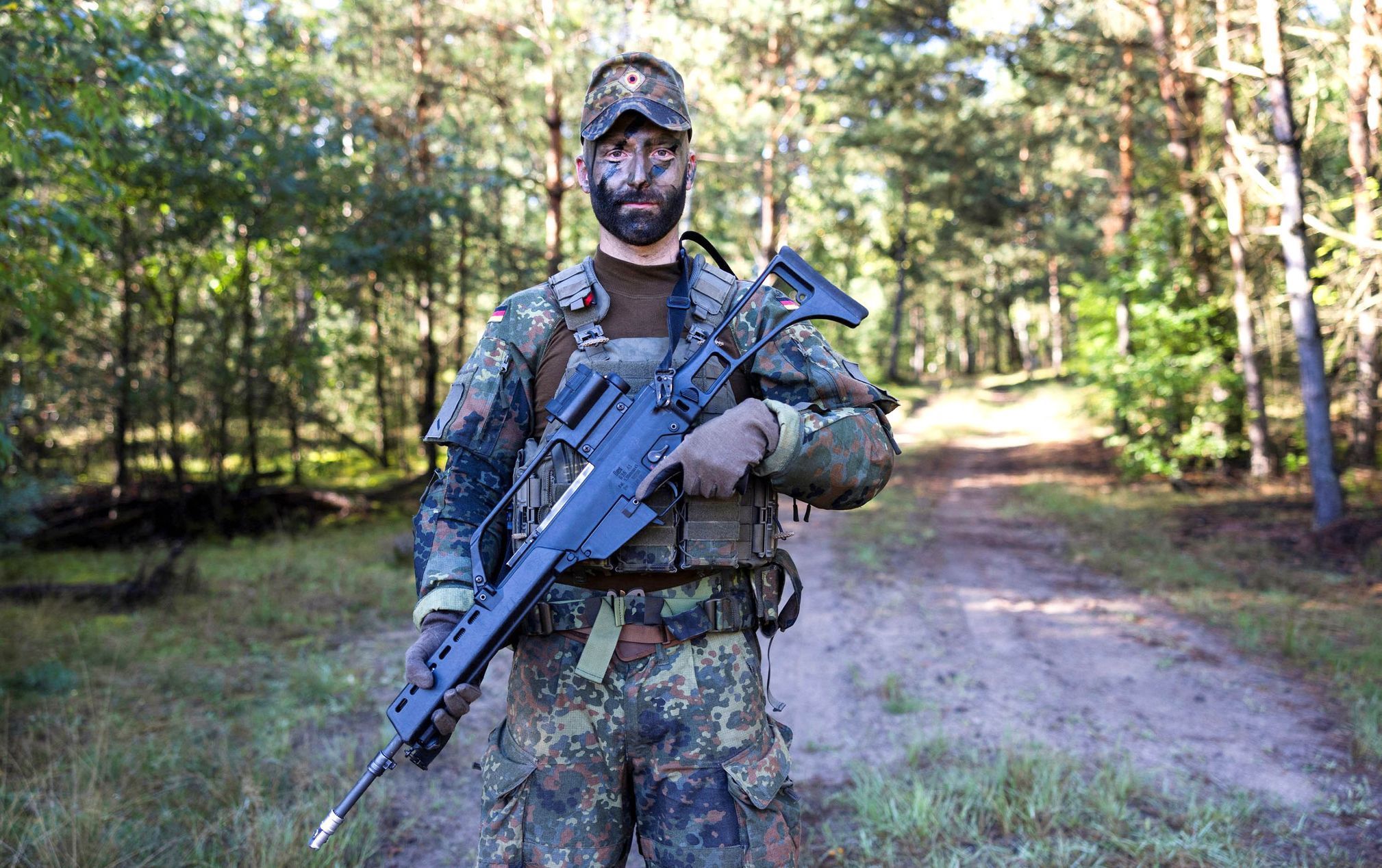 Německo, Bundeswehr, výcvik, pěchota, branci, armáda
