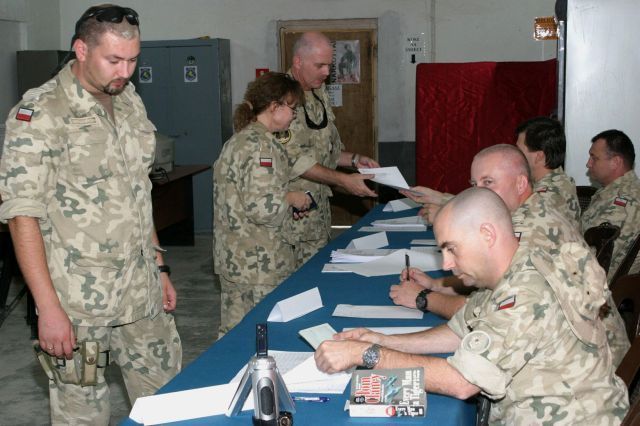 Polsko Irák vojáci volby