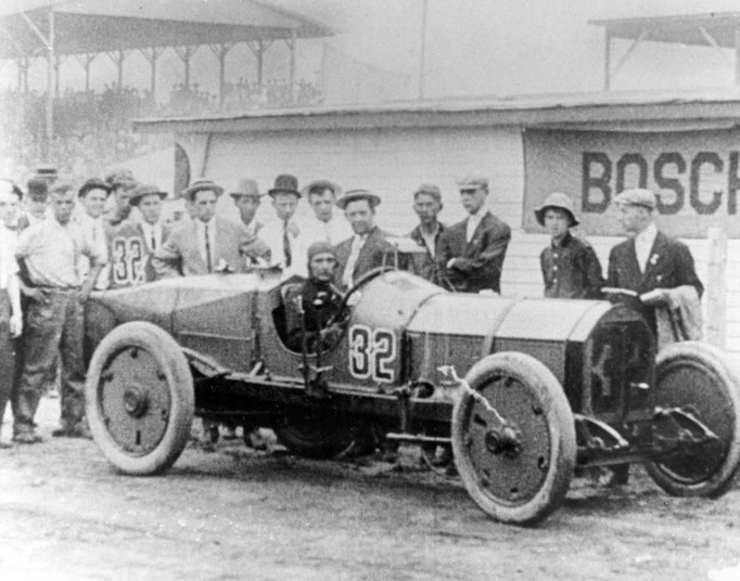 Indy 500 1911: vůz Marmon Wasp, s nímž Ray Harroun vyhrál