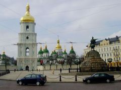Hlavní město Ukrajiny Kyjev.