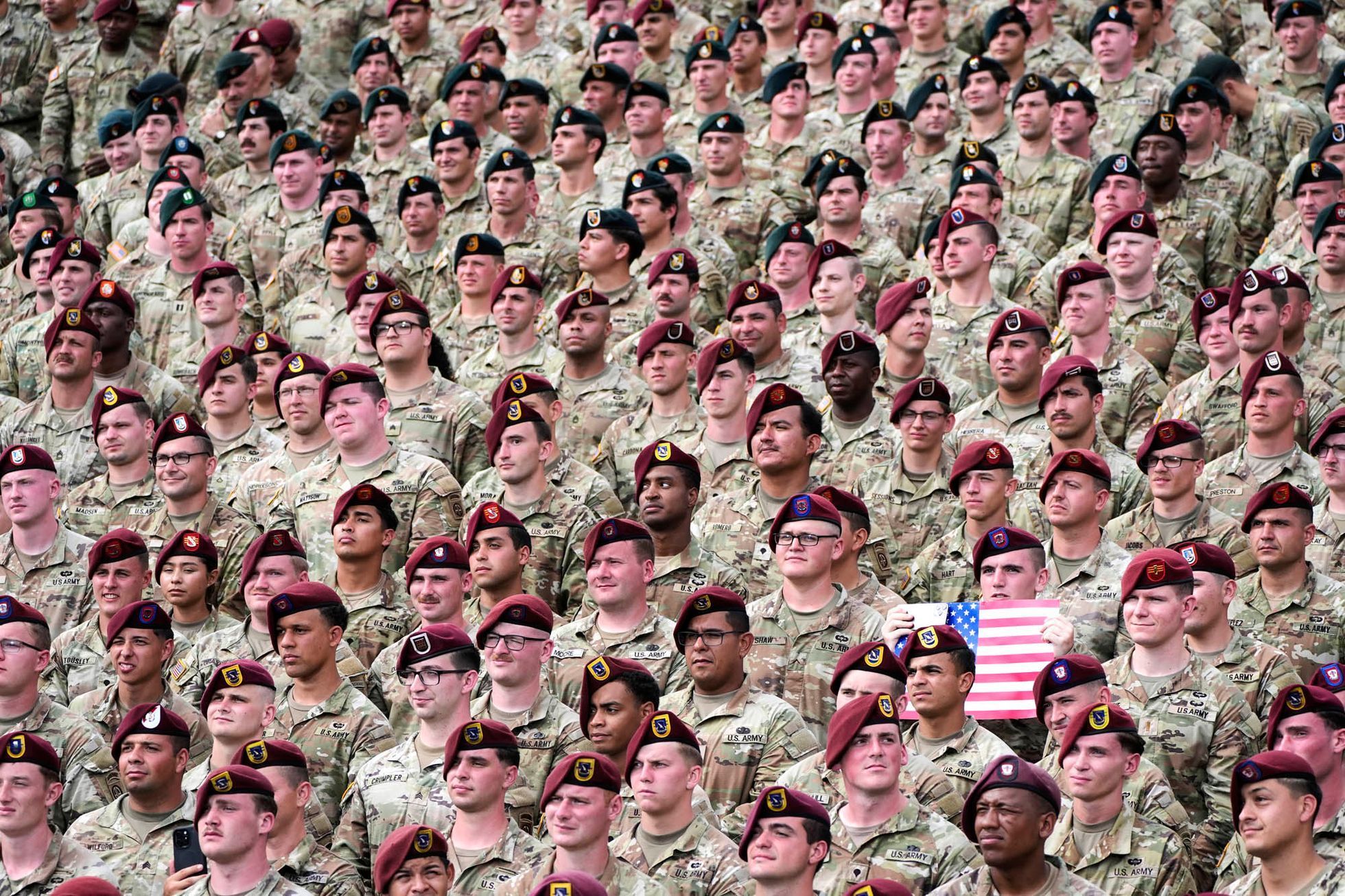 Fort Bragg, USA, Donald Trump. armáda, základna, vojáci