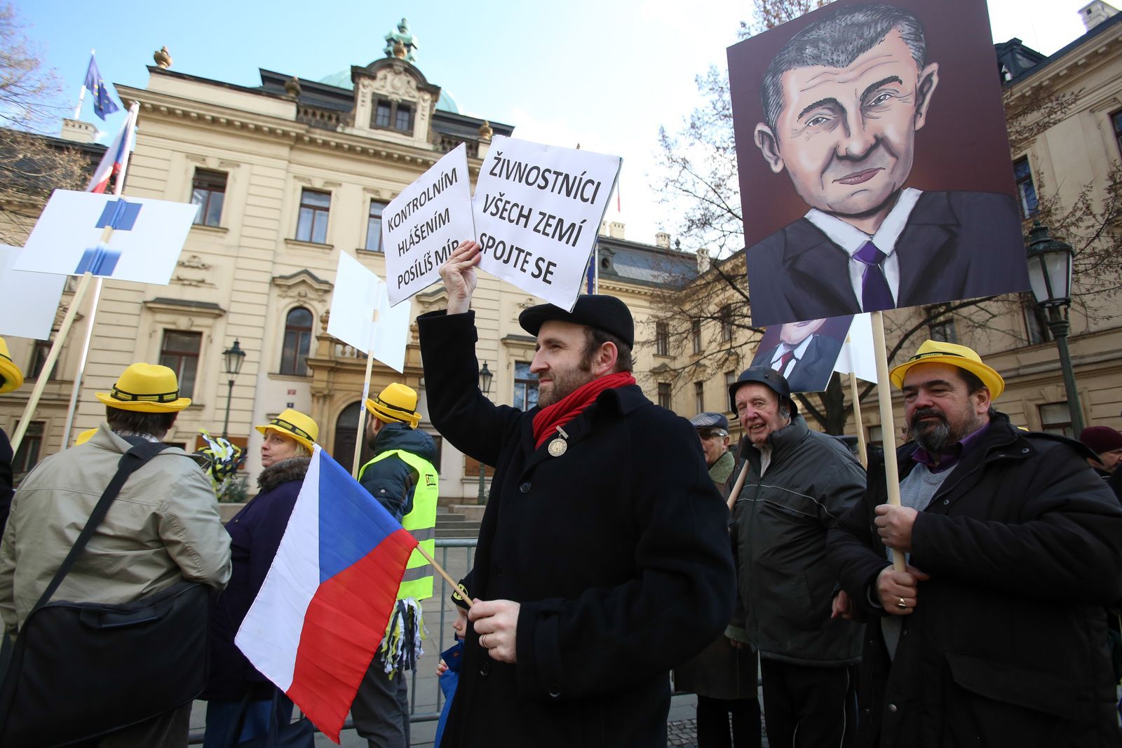 Demonstrace proti EET - Soukromníci a Svobodní