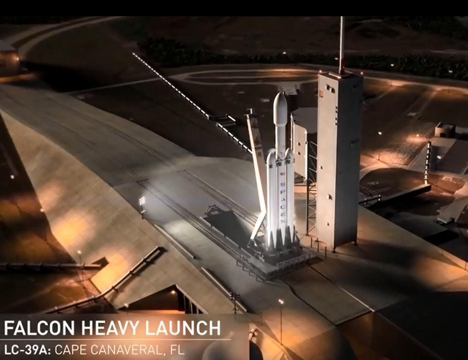 Nová raketa společnosti SpaceX Falcon Heavy