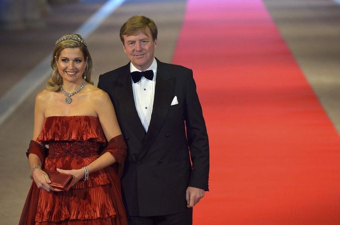 Nový nizozemský král Willem-Alexander a jeho manželka Maxima.