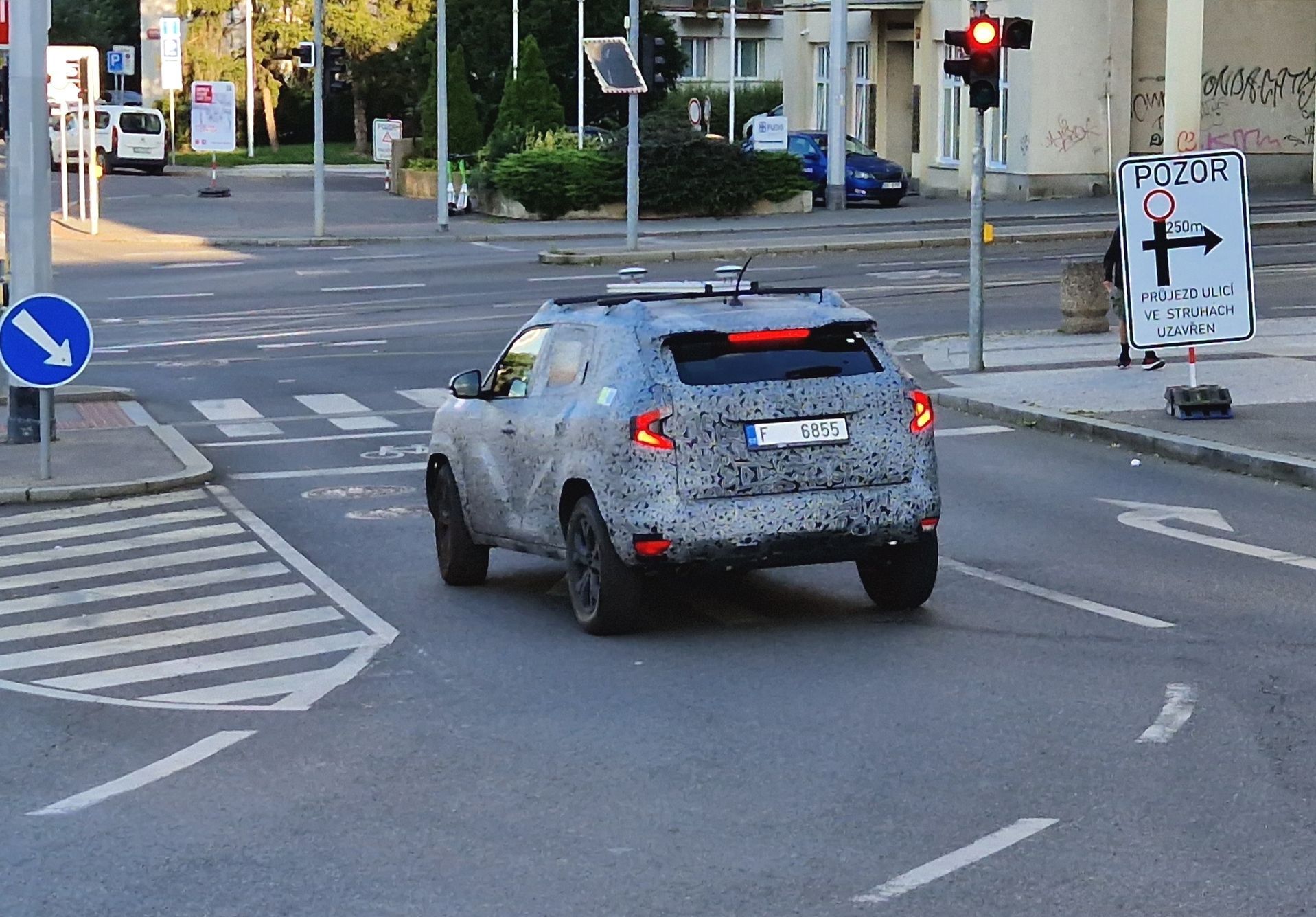 Dacia Duster testovací prototyp Praha