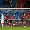 Antonín Barák slaví gól v zápase skupiny E kvalifikace MS Česko - Bělorusko