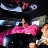 Mimi Pineda, whose parents are from El Salvador, rides to church in a limousine with her friend Christian Flores during her quinceanera in Santa Clarita
