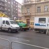 Oprava vodovodního potrubí u pražské magistrály