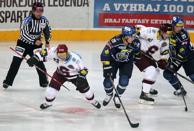 ELH, Sparta - Kladno: Lukáš Pech (23), Lukáš Klimek (61) - Michal Dragoun (29), Milan Doudera (25)