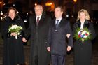 Ruský prezident je v Praze, vítali ho v klášteře