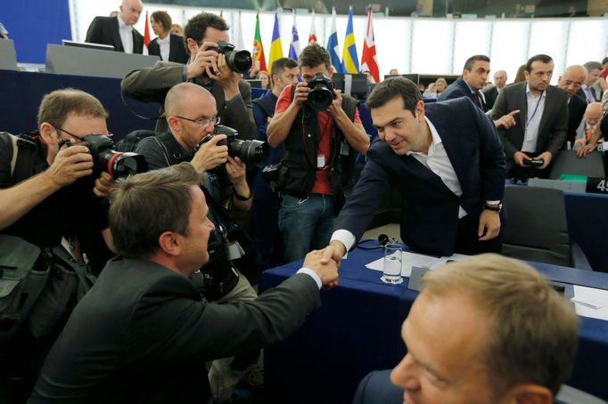 Alexis Tsipras v Evropském parlamentu