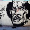 Muammar Kadáffí - graffiti - karikatura