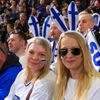 Fanoušci v zápase Finsko - Francie