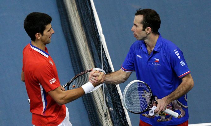 Davis Cup, finále Srbsko-ČR: Novak Djokovič a Radek Štěpánek