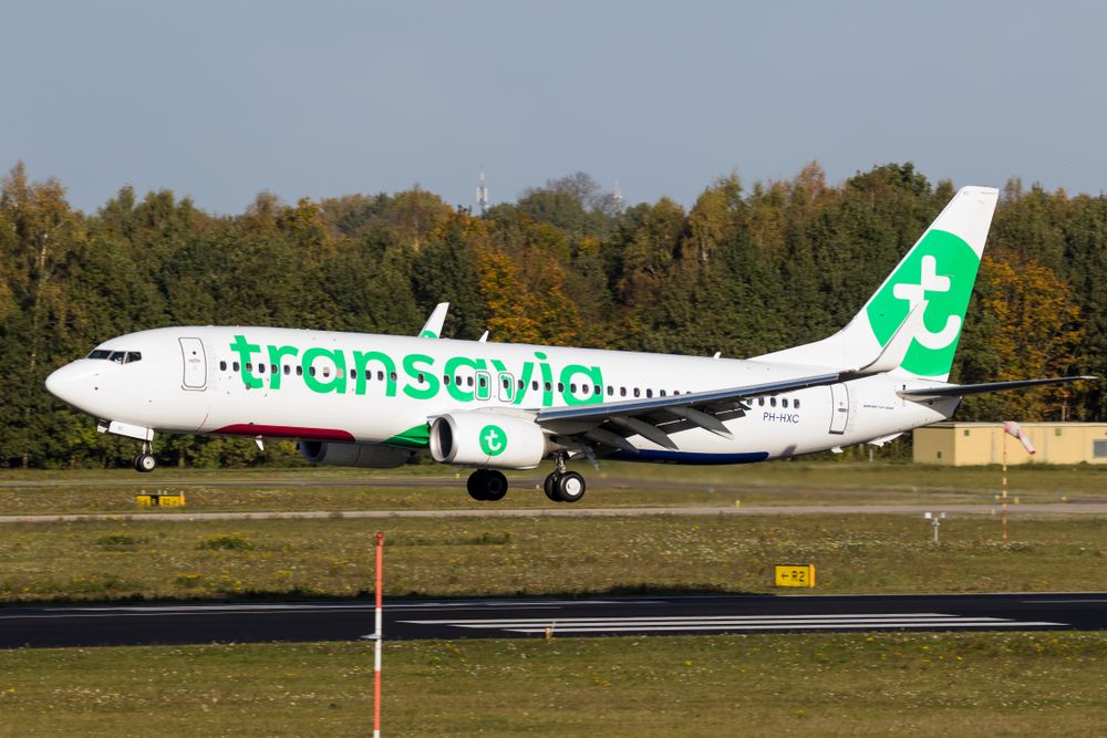 Boeing 737 nizozemské společnosti Transavia.