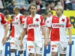 Marek Jarolím (uprostřed)pravděpodobně v derby nastoupí, jeho spoluhráč Jaroslavem Černým naopak téměř určitě nikoliv.