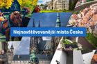 Nejnavštěvovanější turistické cíle Česka. Najděte si je dle oblasti, která vás zajímá