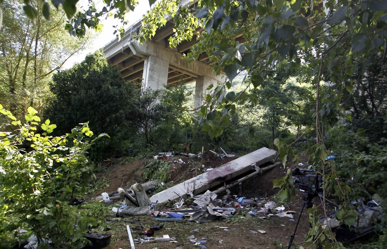 Nehoda italského autobusu