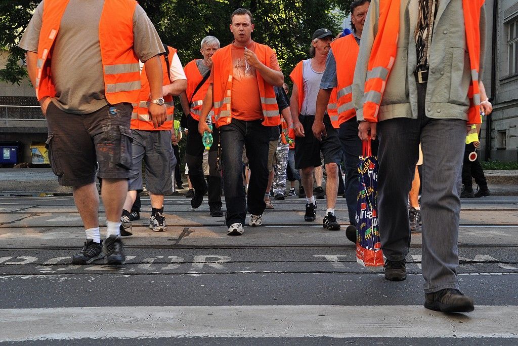 Stávka řidičů v Ostravě