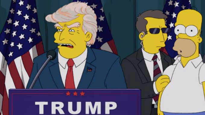 Donald Trump v Simpsonech.